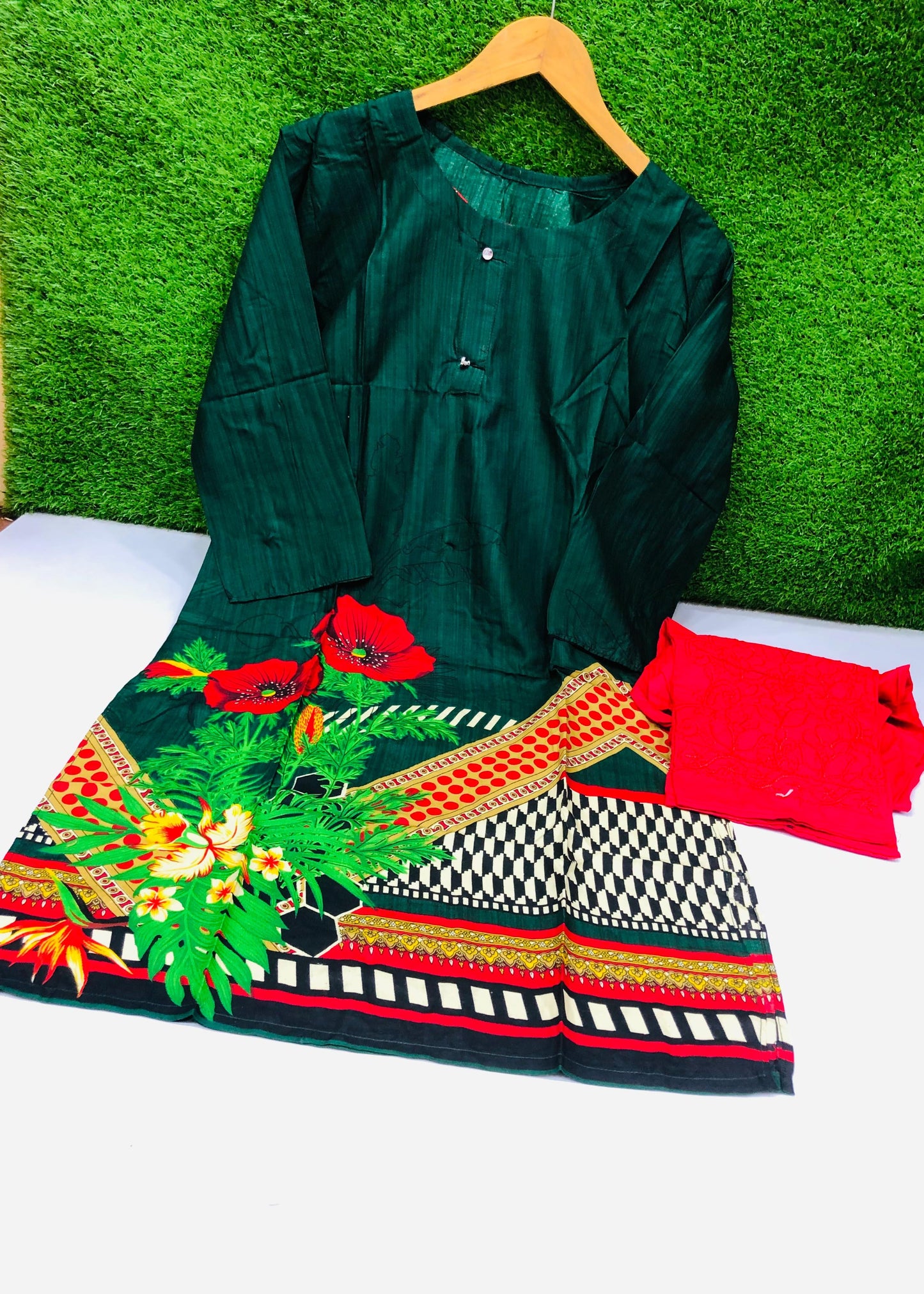 Stitched Classic Linen 2-Piece Outfit (2)