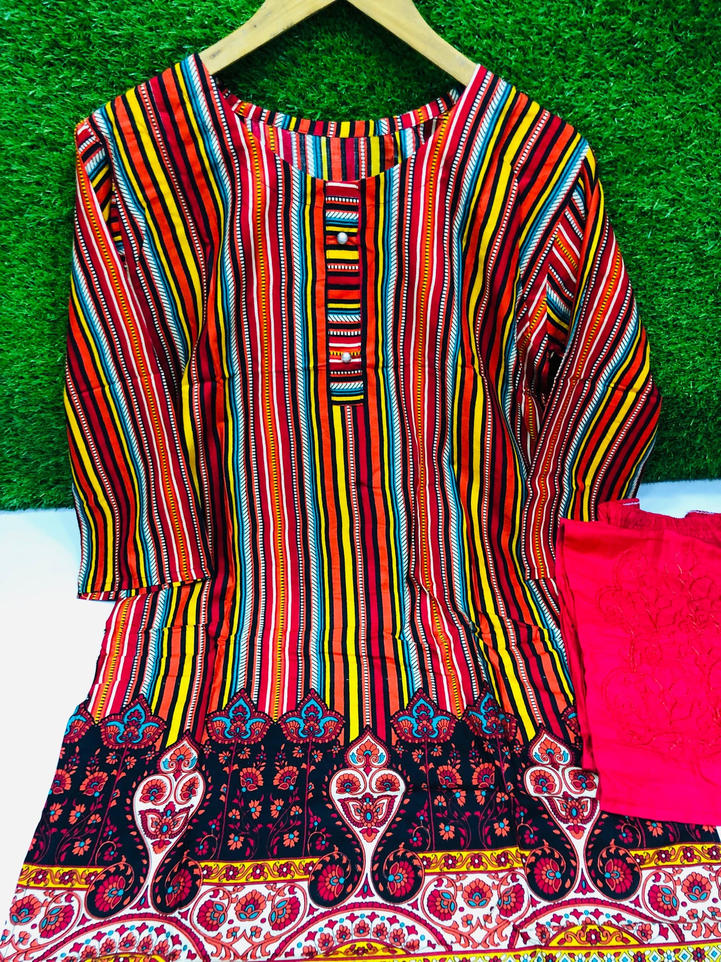 Stitched Classic Linen 2-Piece Outfit (85)