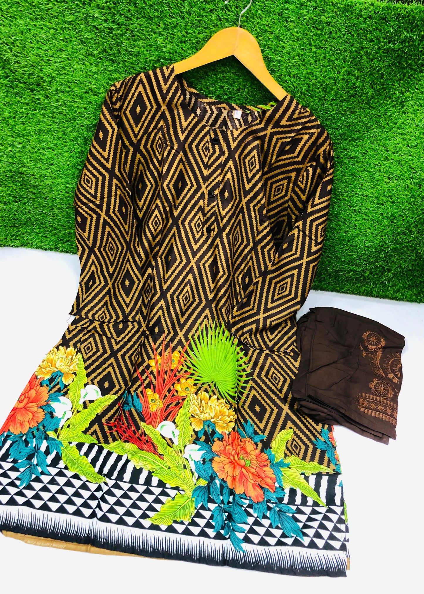 Stitched Classic Linen 2-Piece Outfit (91)