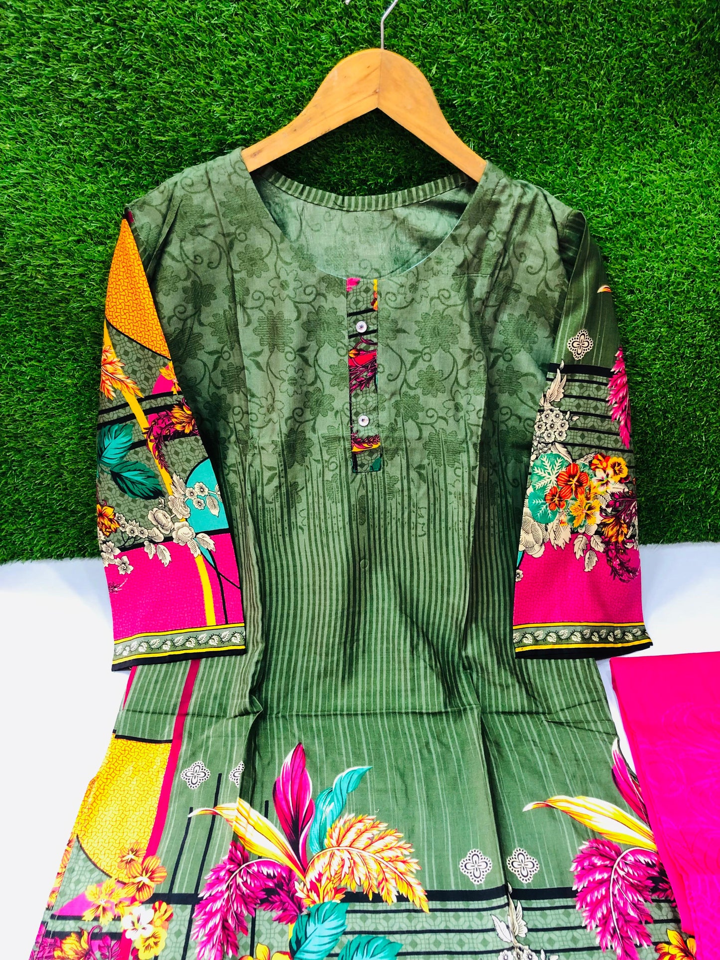 Stitched Classic Linen 2-Piece Outfit (61)