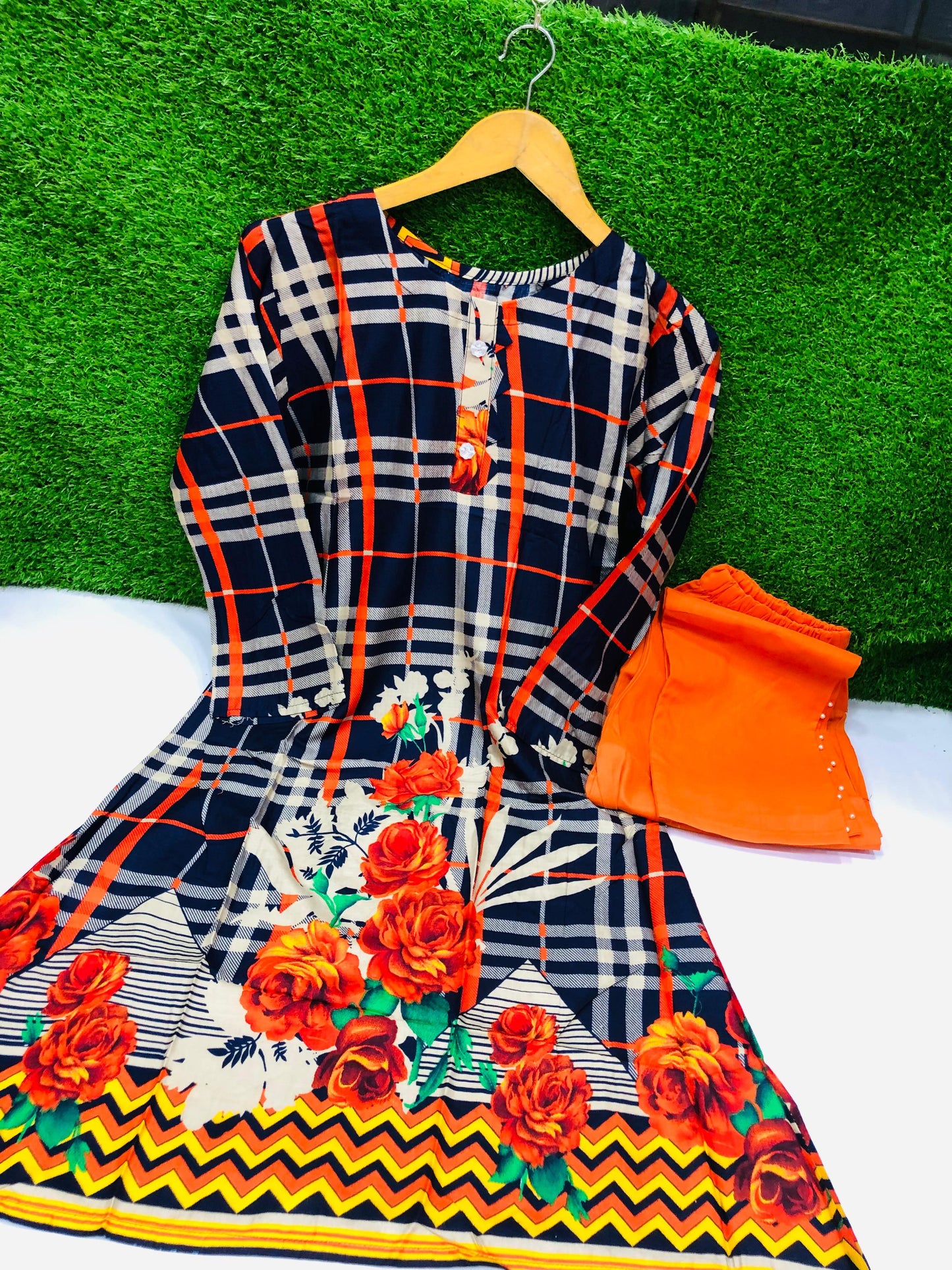 Stitched Classic Linen 2-Piece Outfit (58)