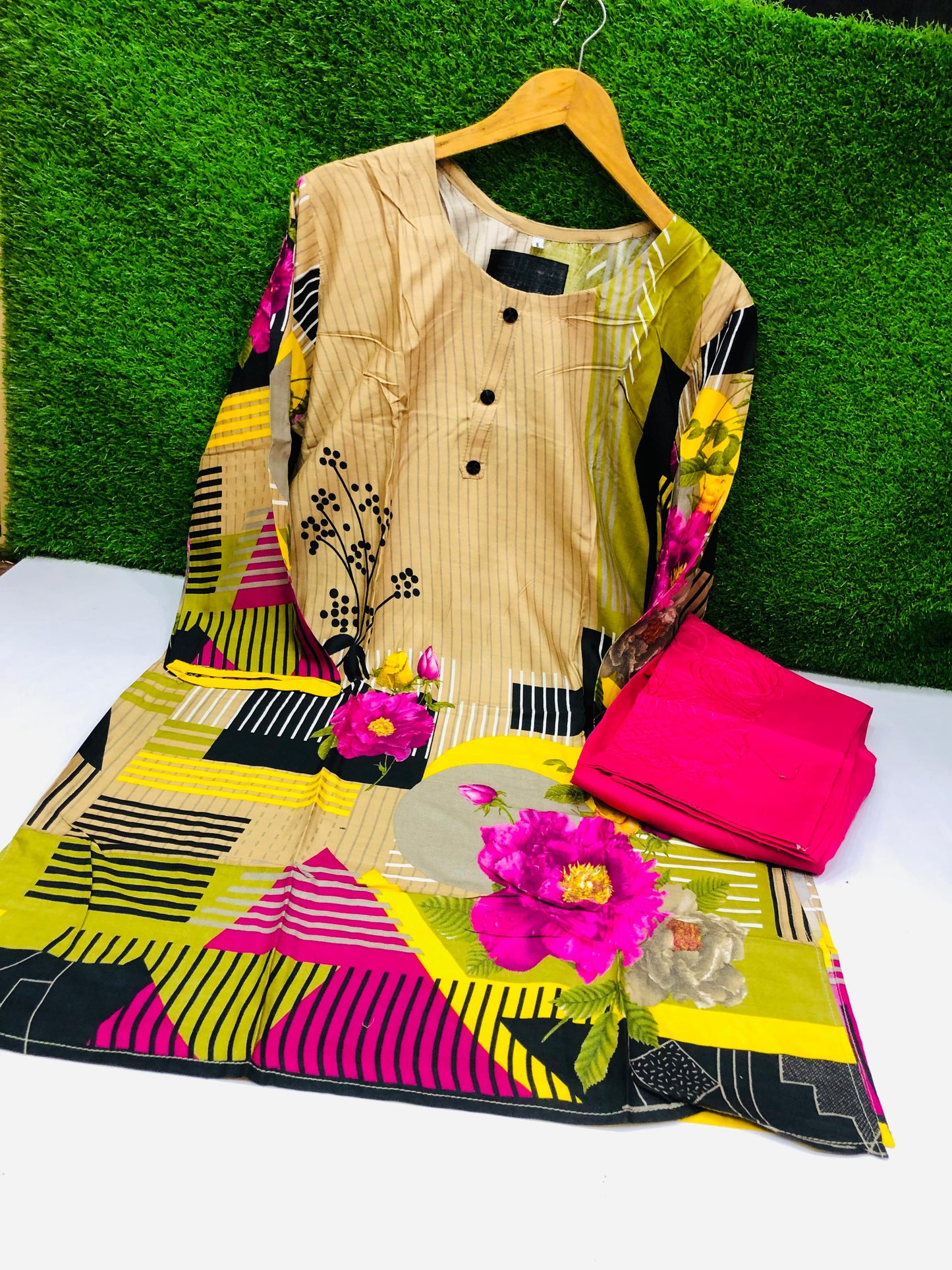 Stitched Classic Linen 2-Piece Outfit (64)