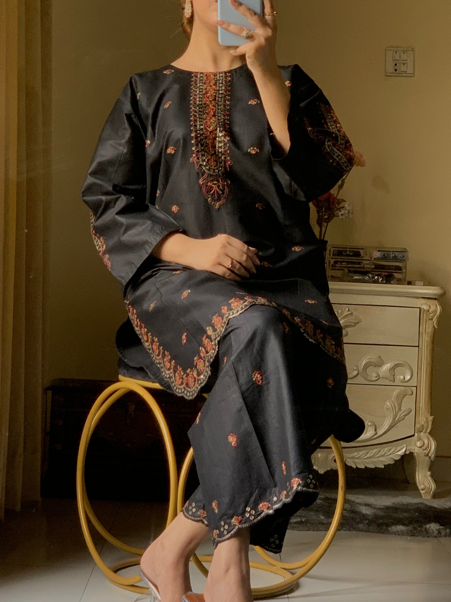 Kajal – Grace in Every Thread | Cotton Embroidered Elegance