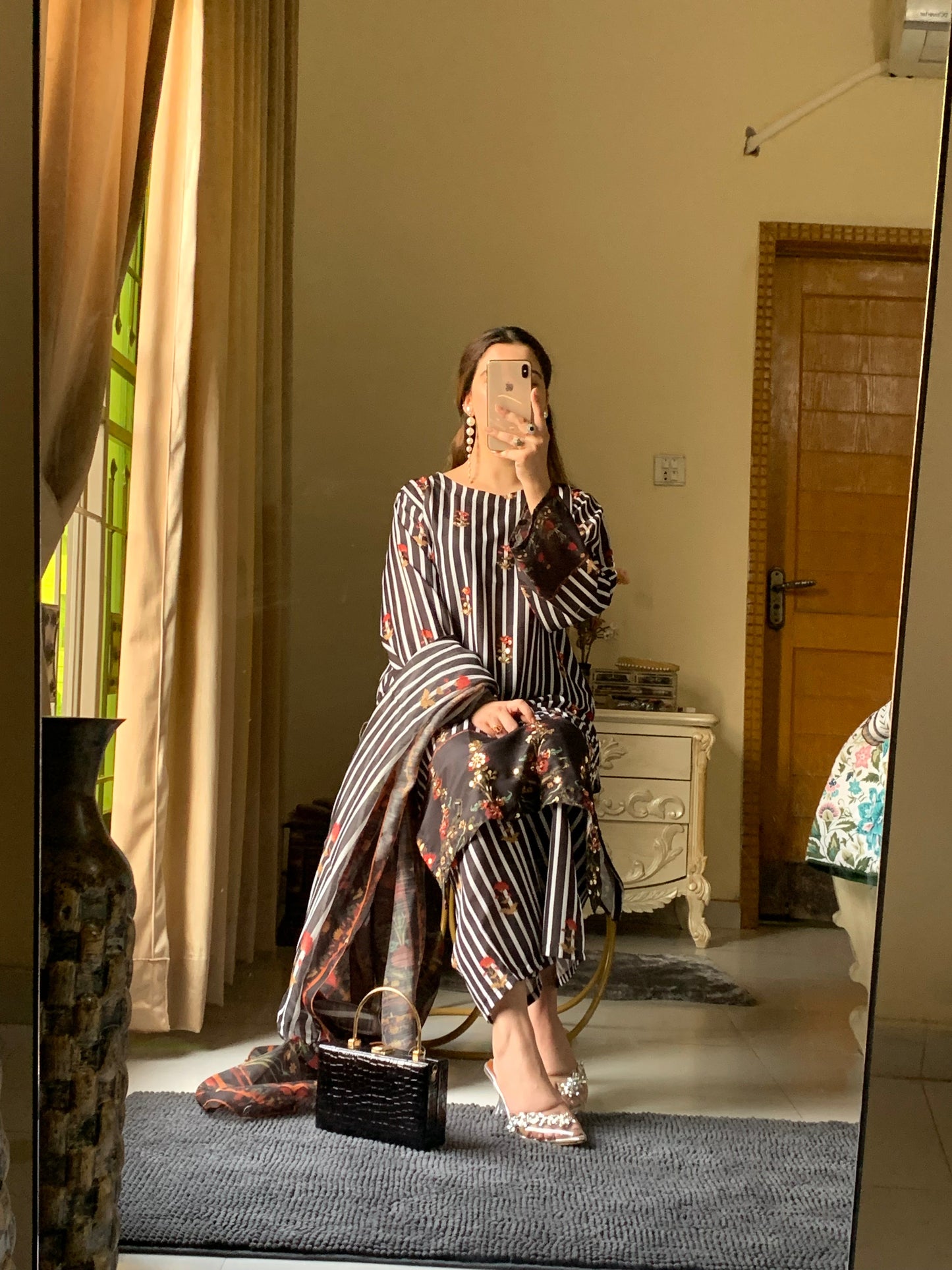 Samira Prestige Premium Long-Length Stitched 3-Piece Silky Lawn