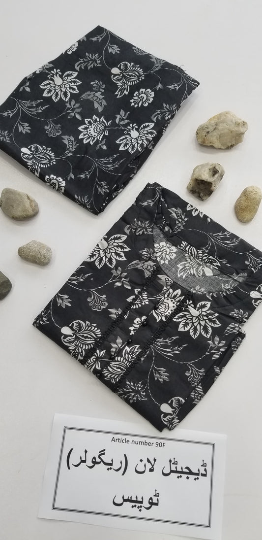 Vibrant Digital Lawn 2-Piece Suit for Women