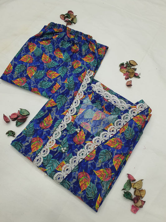 Cotton 2-Piece Stitched Set with Elegant Lace Detailing – Long Length Outfit (17)