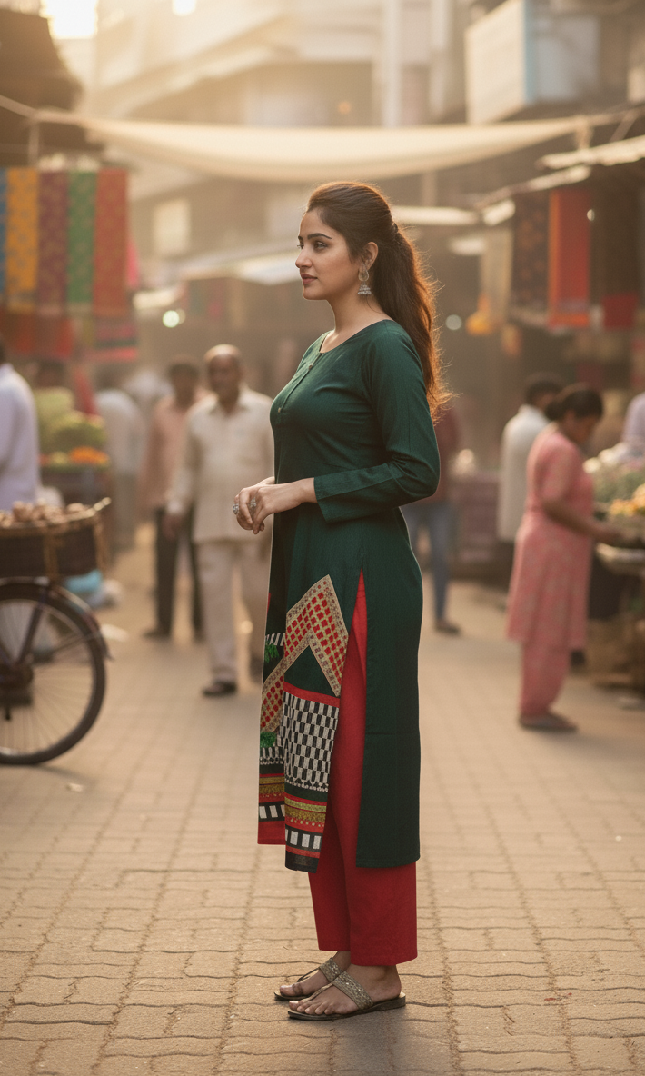 Stitched Classic Linen 2-Piece Outfit (2)