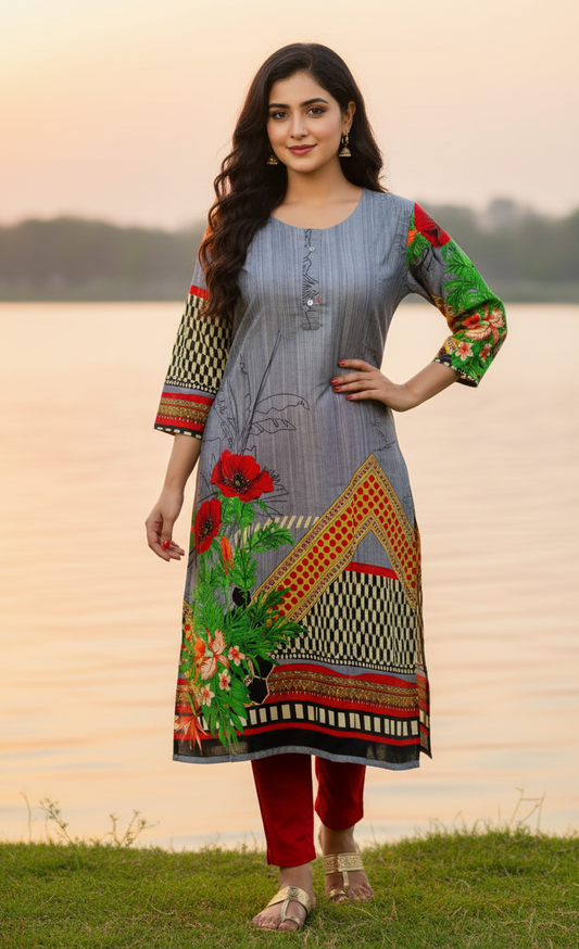 Stitched Classic Linen 2-Piece Outfit (3)