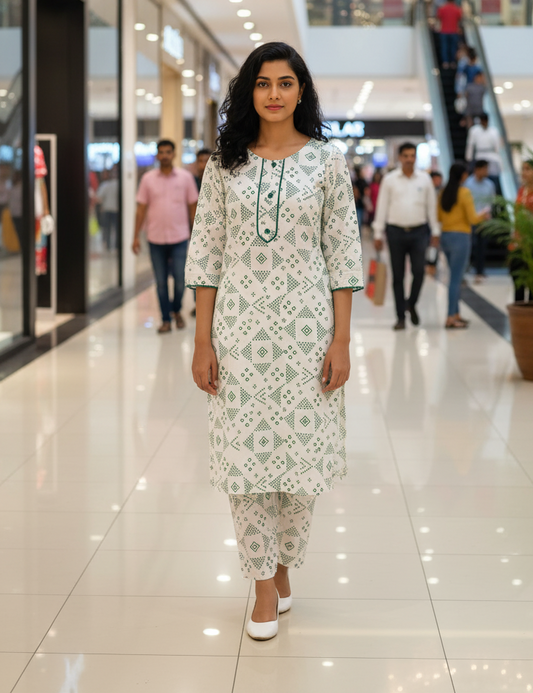 Ever Green SUMMER LINEN 2 PIECE (Box Chunri) (93)