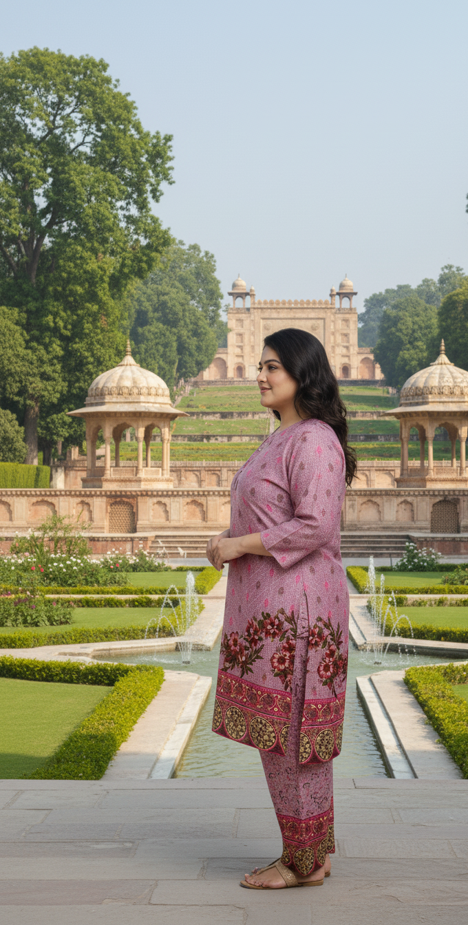 Stitched Printed Linen 2-Piece – Large Size (10)