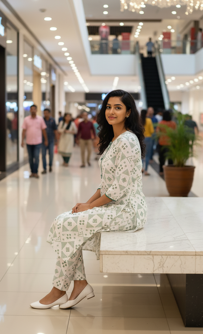 Ever Green SUMMER LINEN 2 PIECE (Box Chunri) (93)