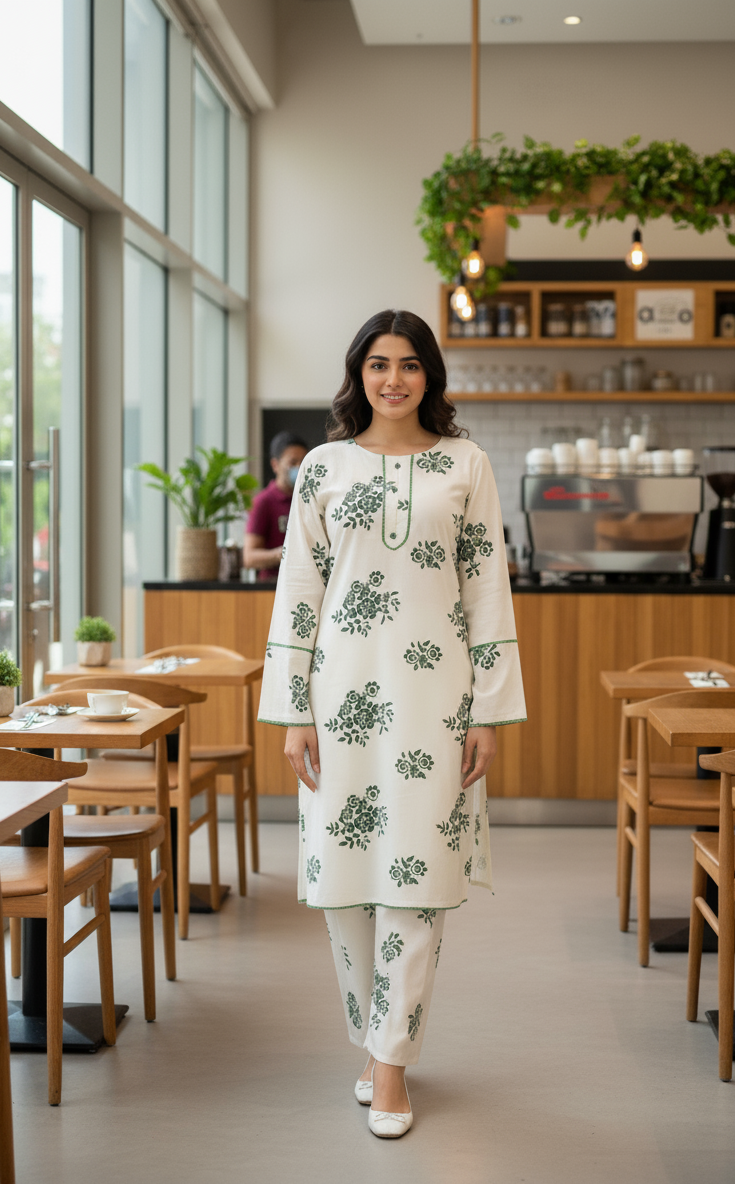 Ever Green SUMMER LINEN 2 PIECE (Flower) (94)