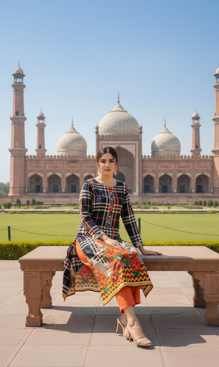 Stitched Classic Linen 2-Piece Outfit (58)