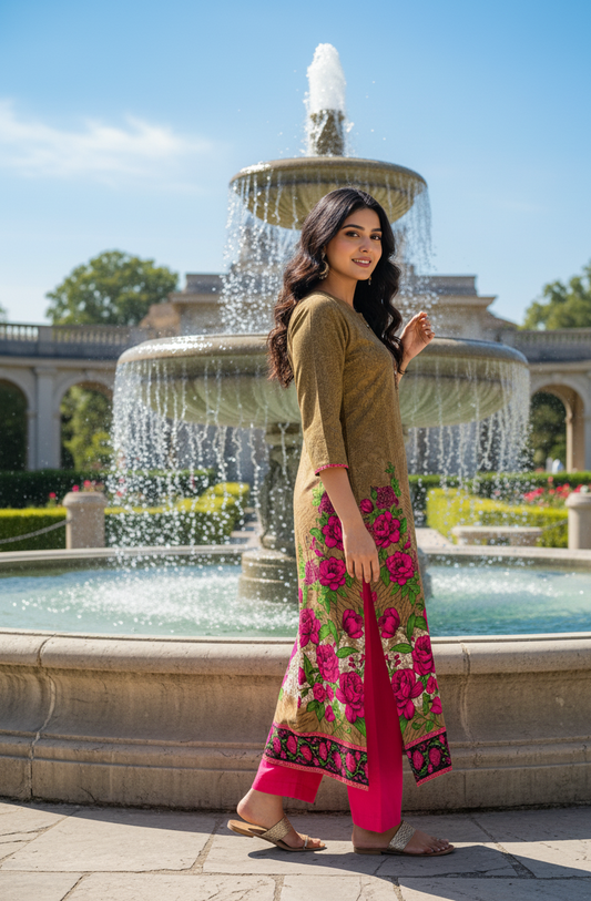 Stitched Classic Linen 2-Piece Outfit (76)