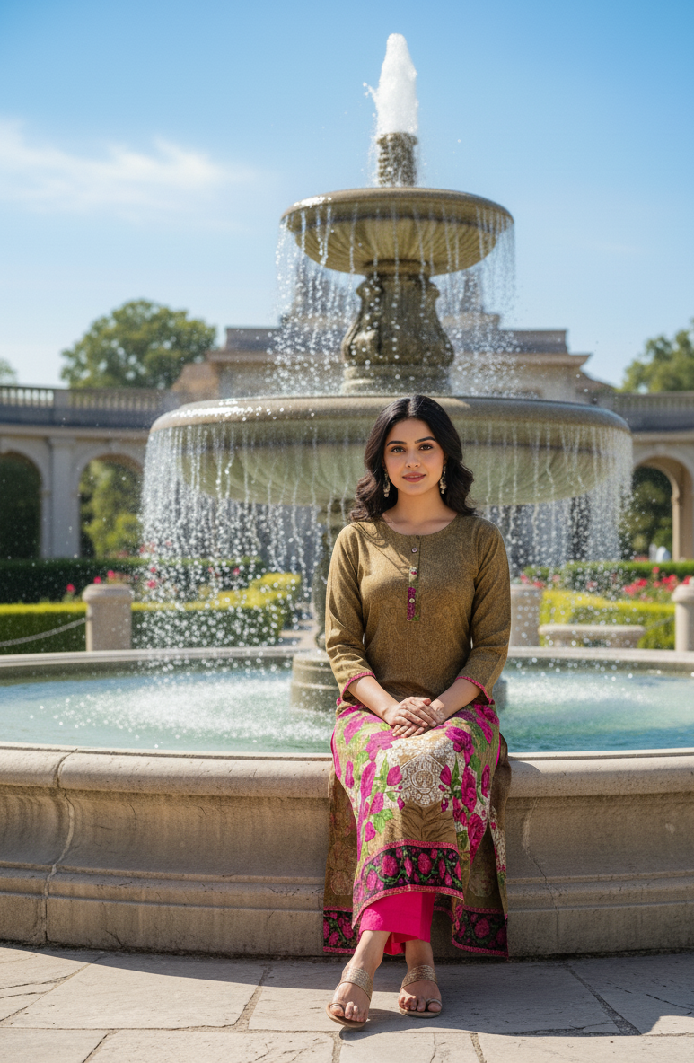 Stitched Classic Linen 2-Piece Outfit (76)