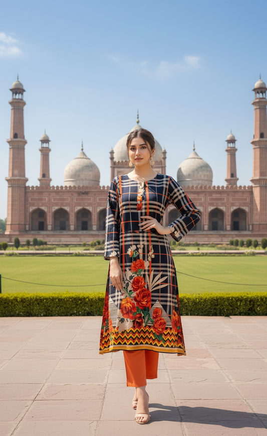 Stitched Classic Linen 2-Piece Outfit (58)