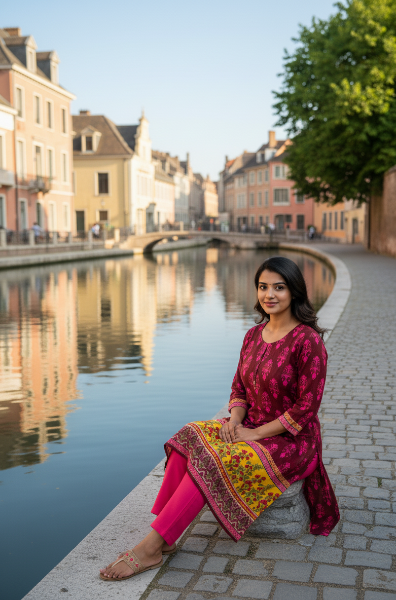 Stitched Classic Linen 2-Piece Outfit (59)