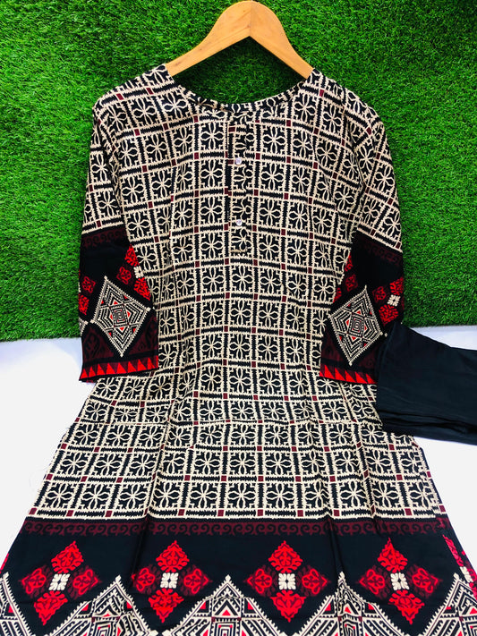 Stitched Classic Linen 2-Piece Outfit (5)