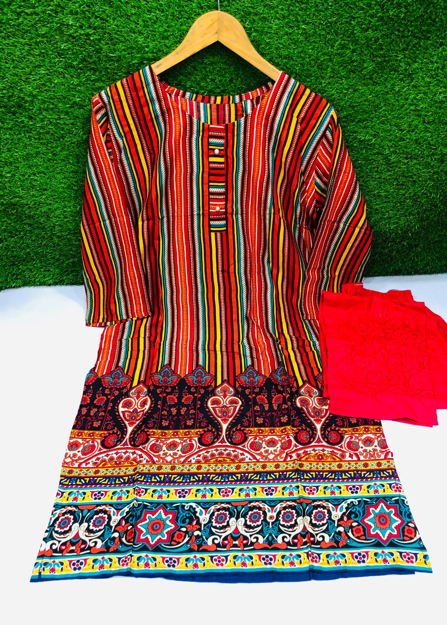 Stitched Classic Linen 2-Piece Outfit (85)