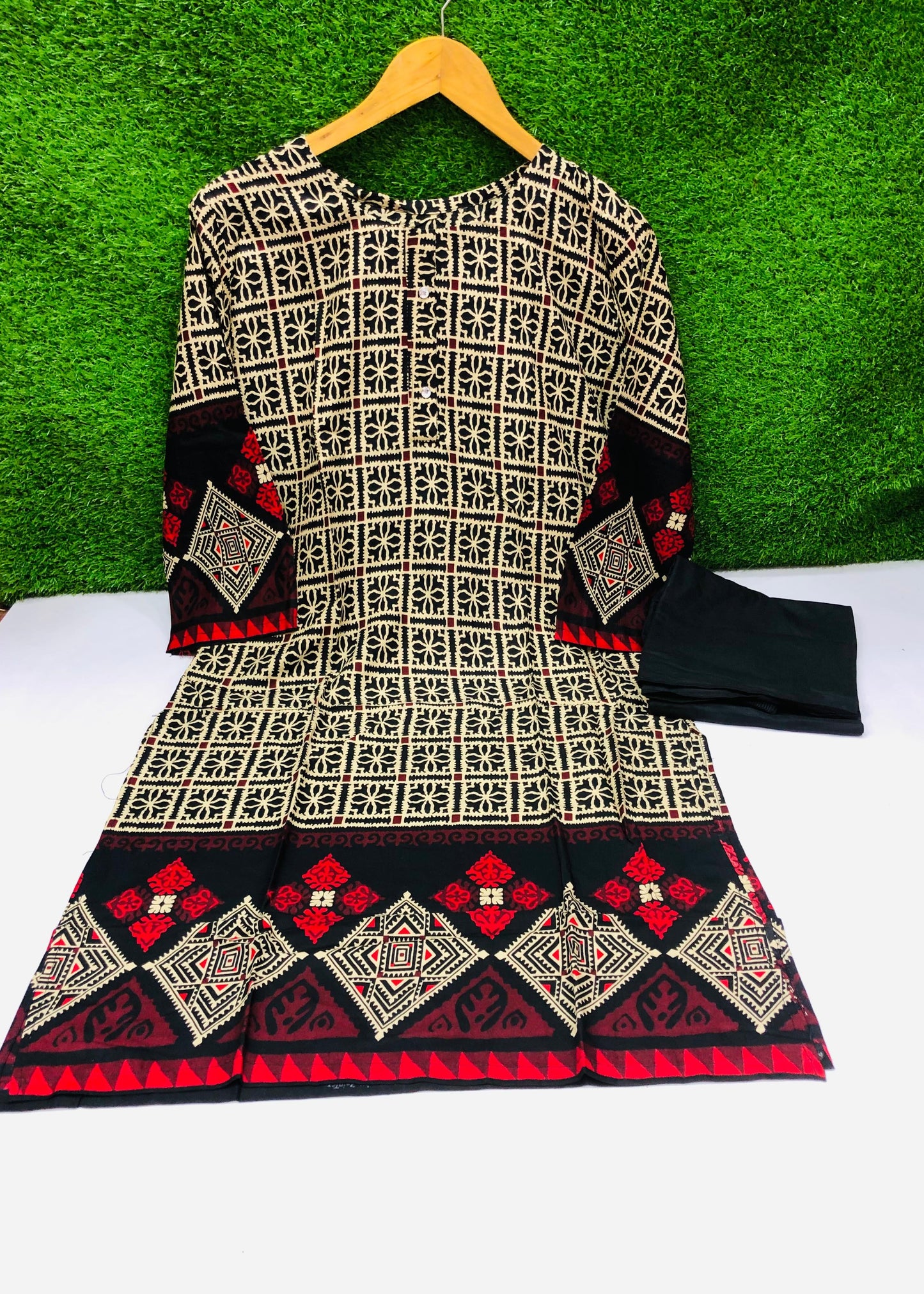 Stitched Classic Linen 2-Piece Outfit (5)