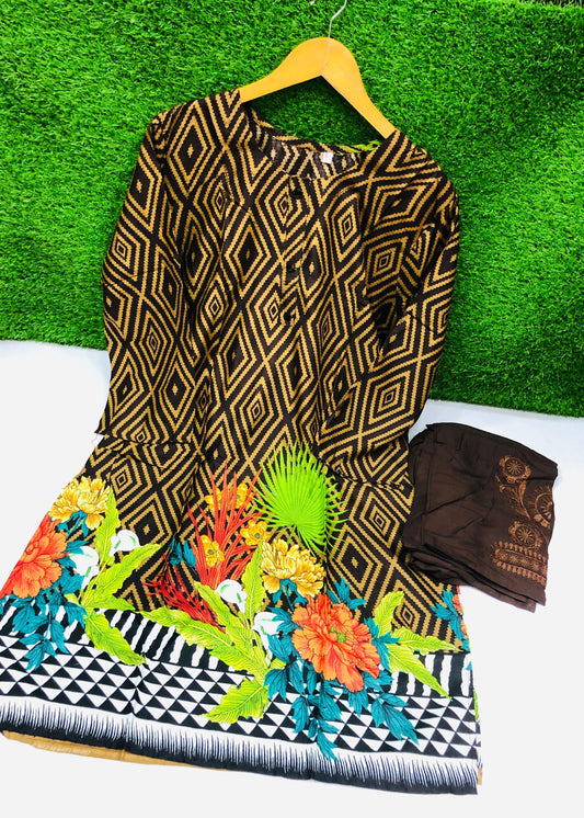 Stitched Classic Linen 2-Piece Outfit (91)