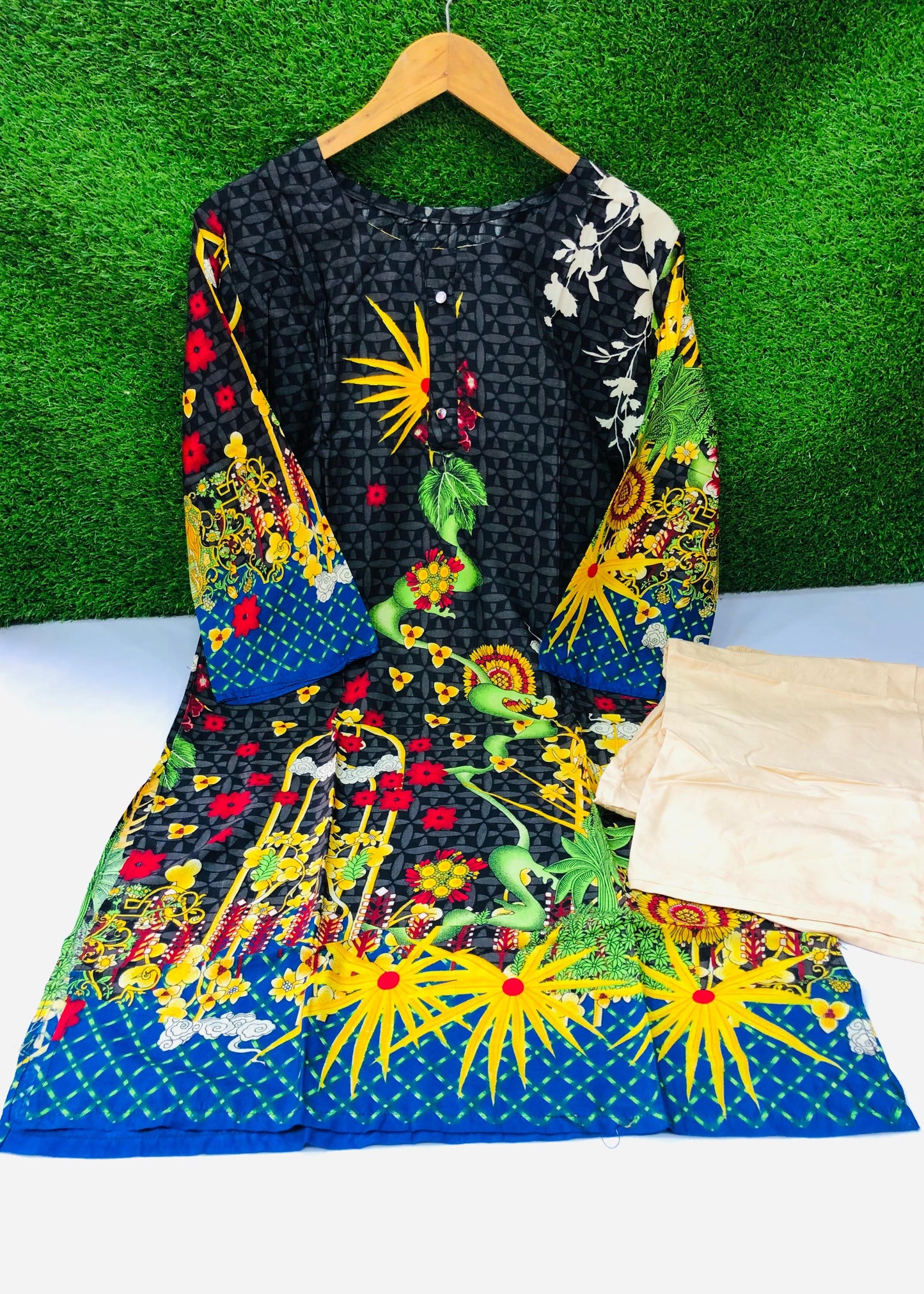 Stitched Classic Linen 2-Piece Outfit (102)