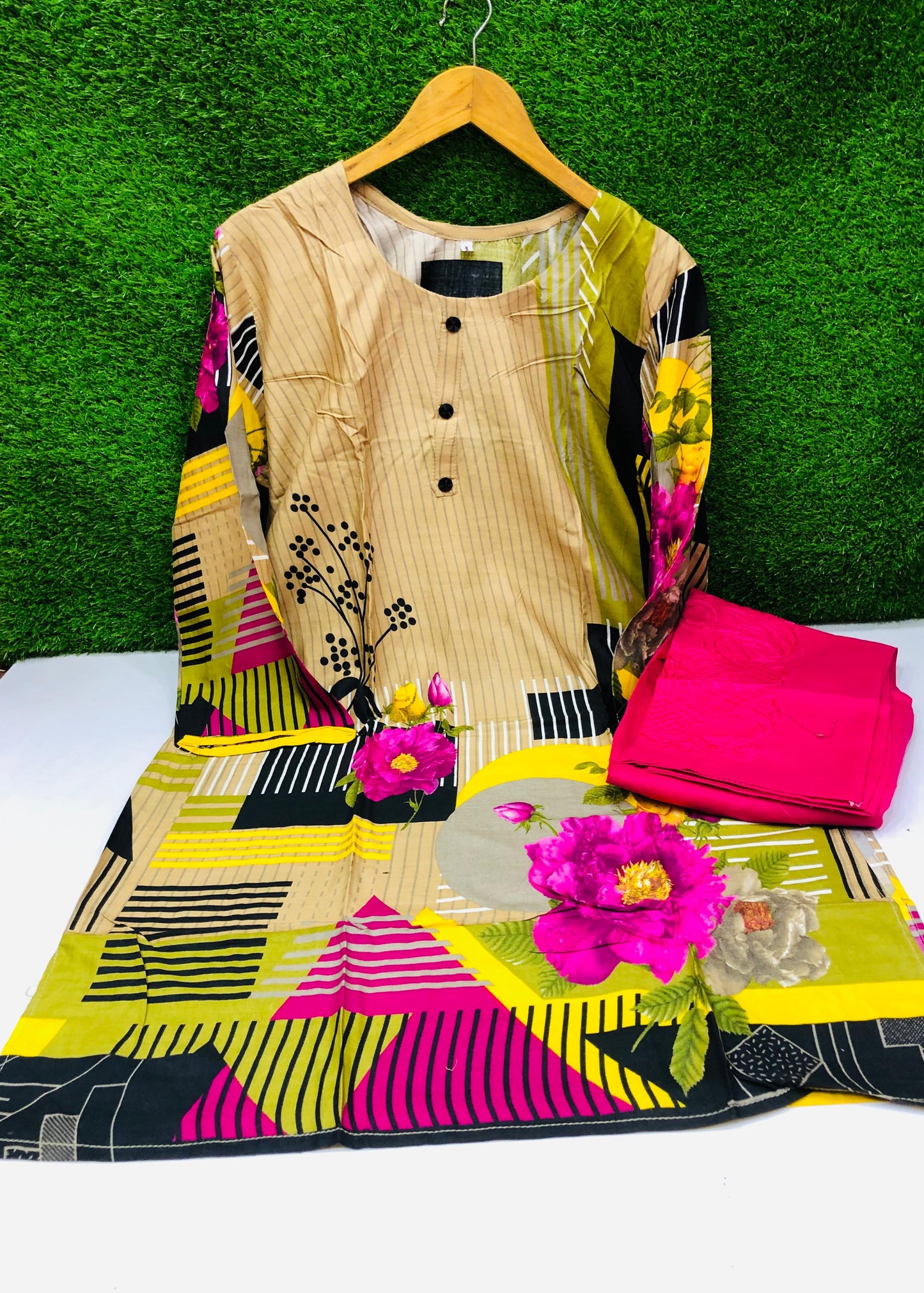 Stitched Classic Linen 2-Piece Outfit (64)