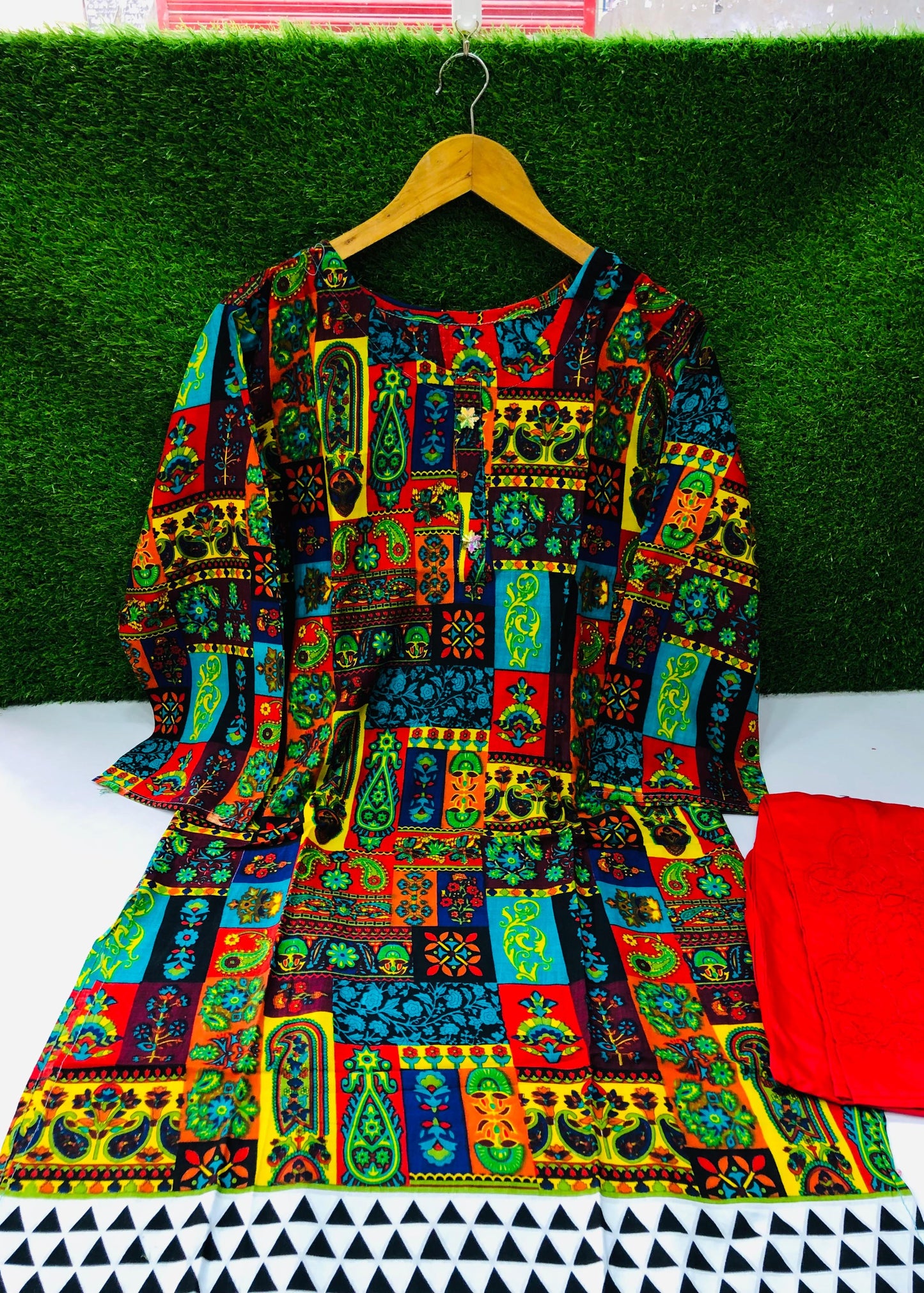 Stitched Classic Linen 2-Piece Outfit (84)