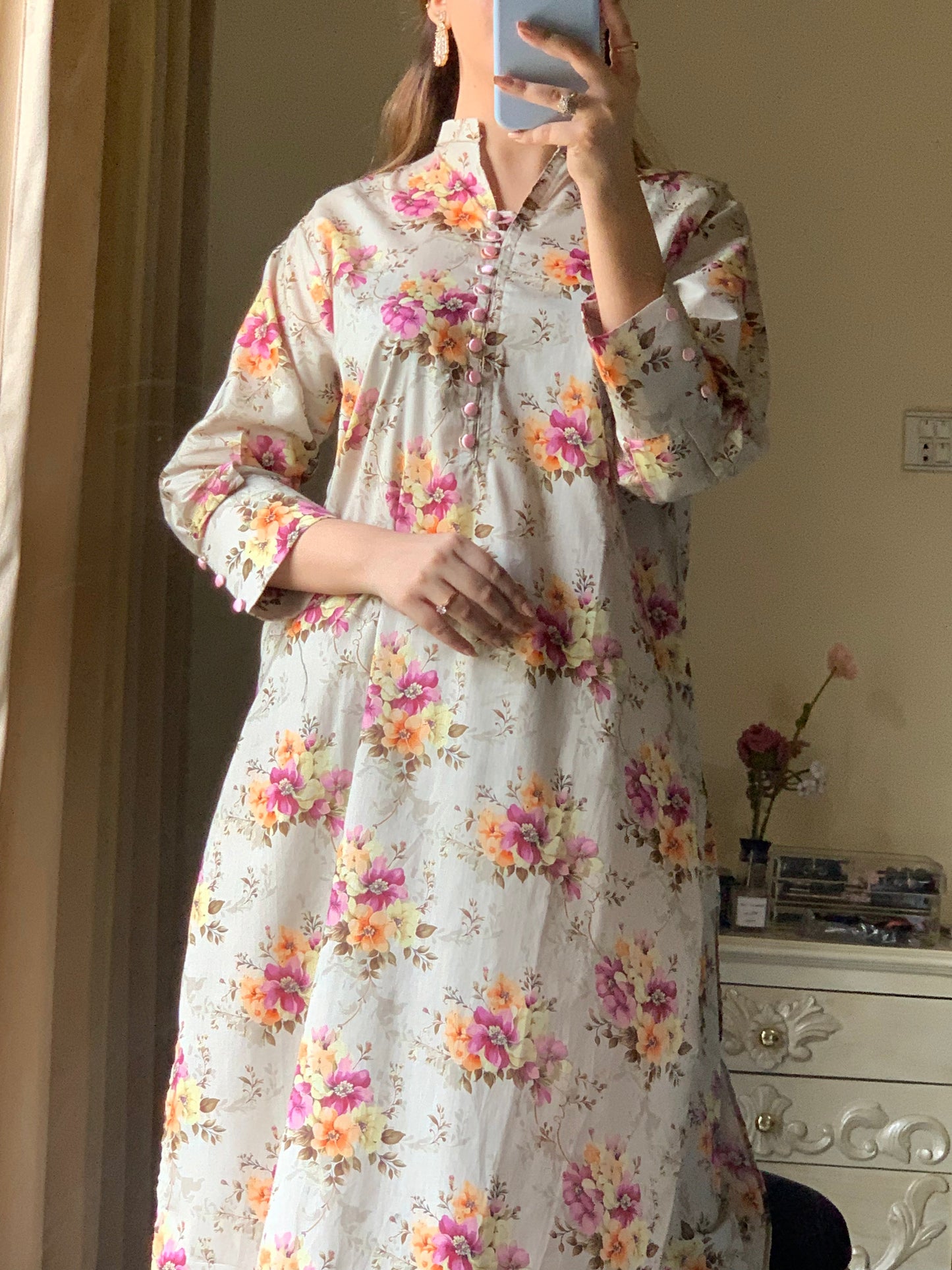 Haleema 2-Piece Pure Lawn Set – Long Length |