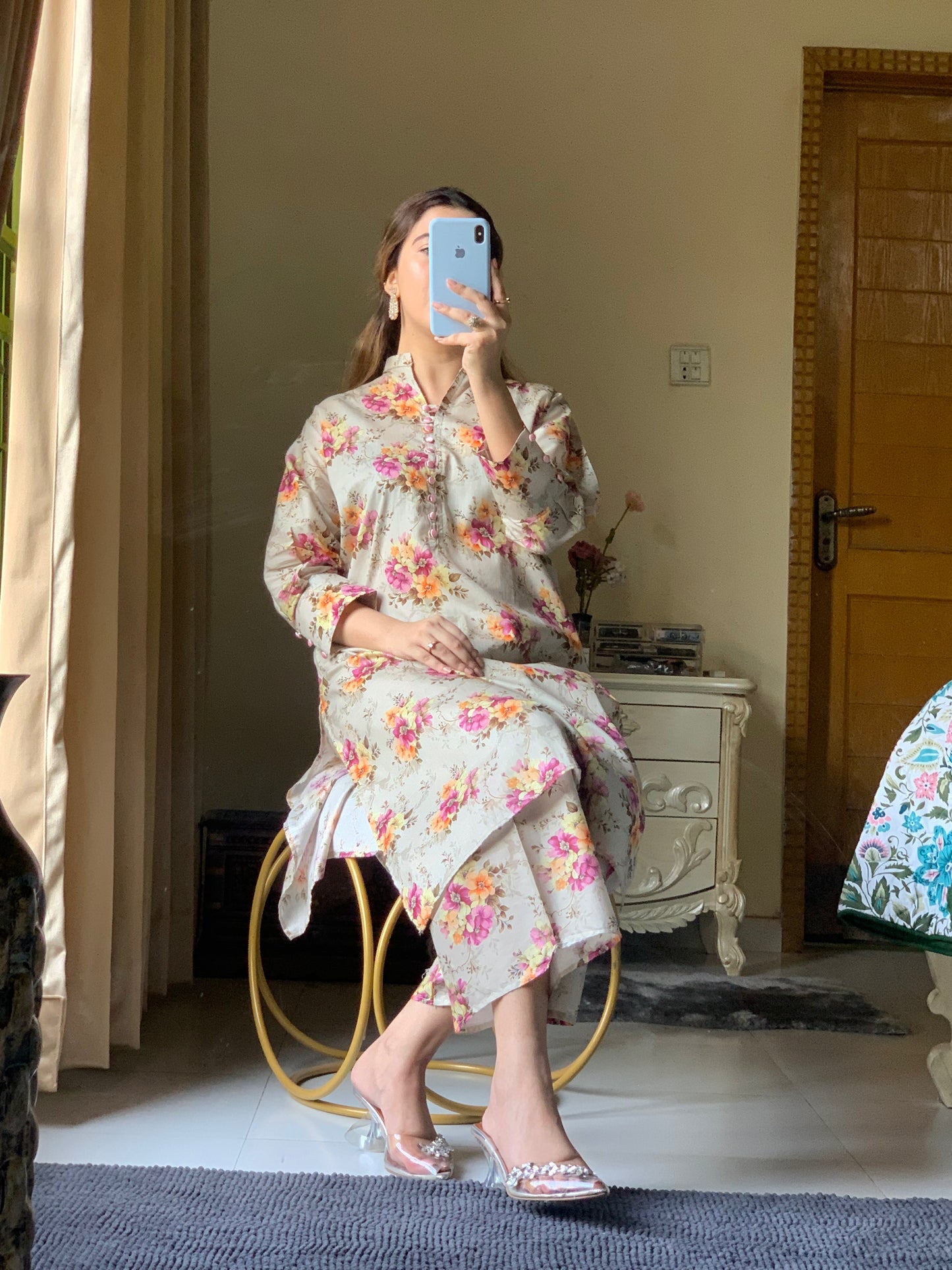 Haleema 2-Piece Pure Lawn Set – Long Length |