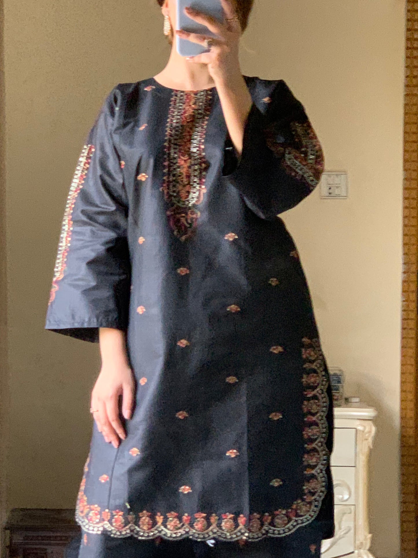 Kajal – Grace in Every Thread | Cotton Embroidered Elegance