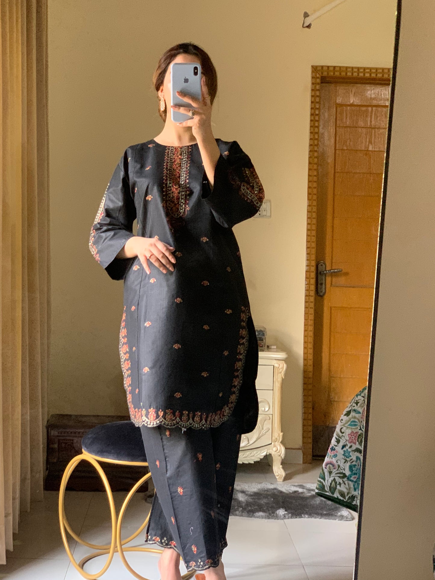 Kajal – Grace in Every Thread | Cotton Embroidered Elegance