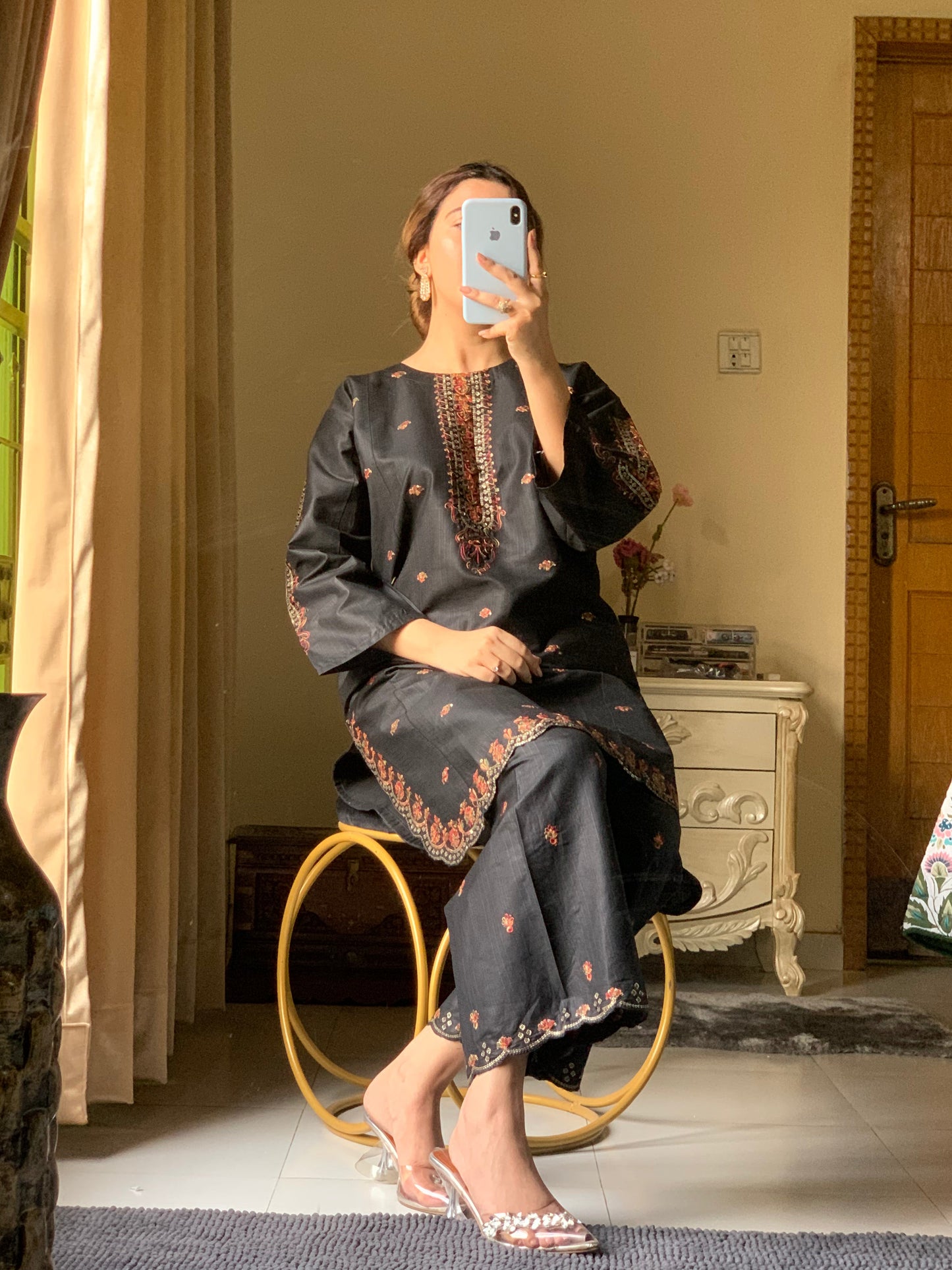 Kajal – Grace in Every Thread | Cotton Embroidered Elegance