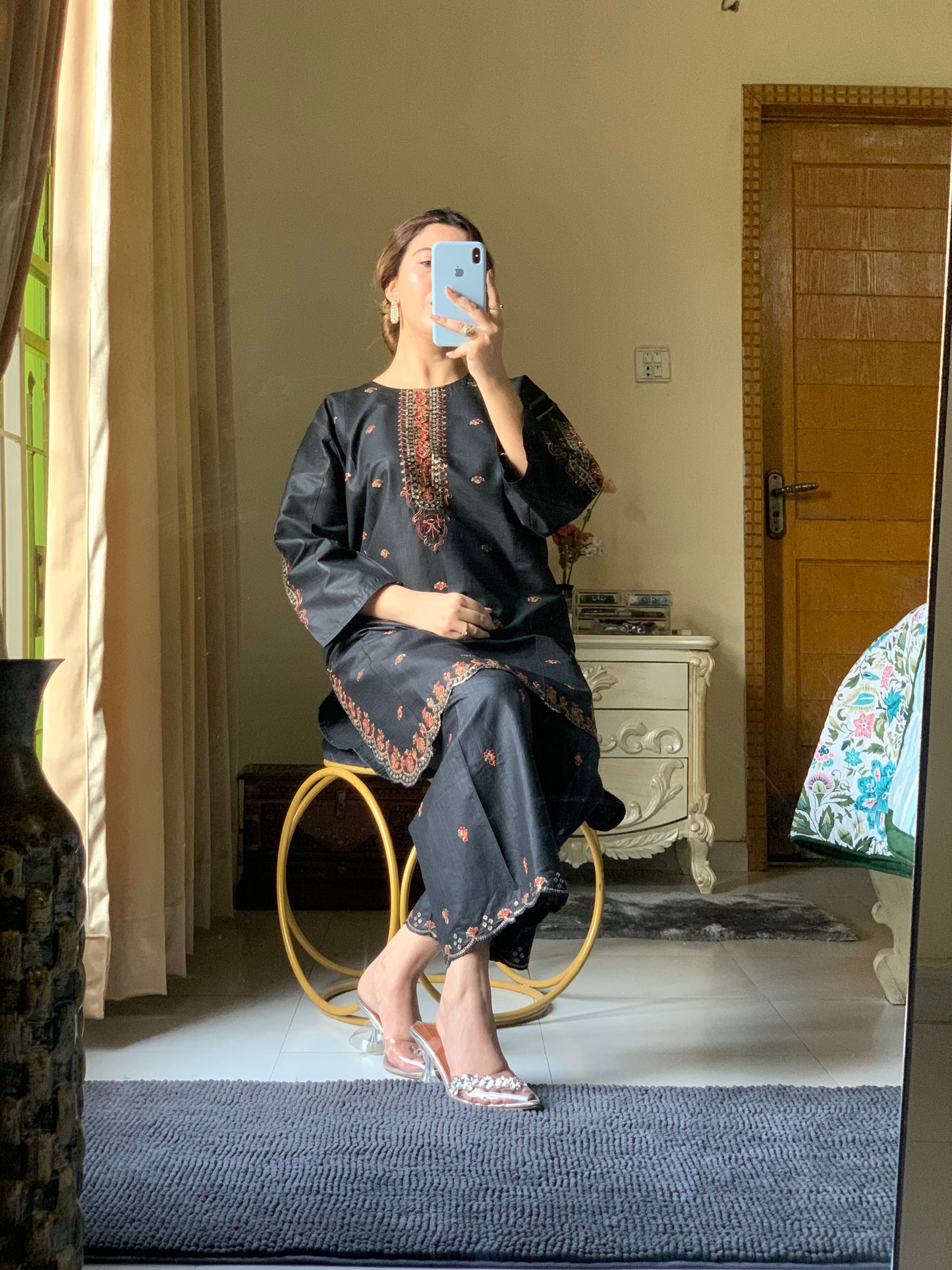 Kajal – Grace in Every Thread | Cotton Embroidered Elegance