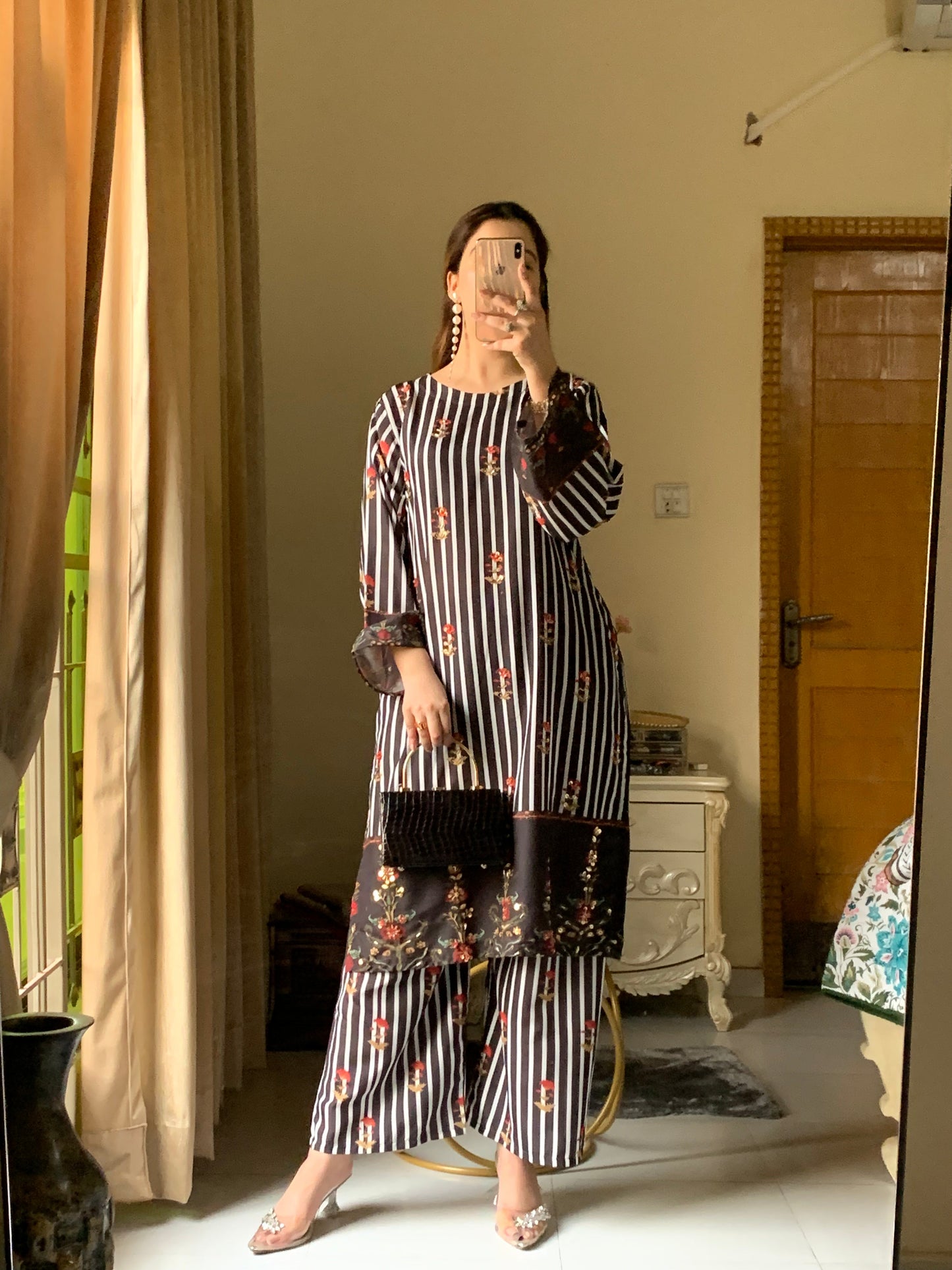 Samira Prestige Premium Long-Length Stitched 3-Piece Silky Lawn