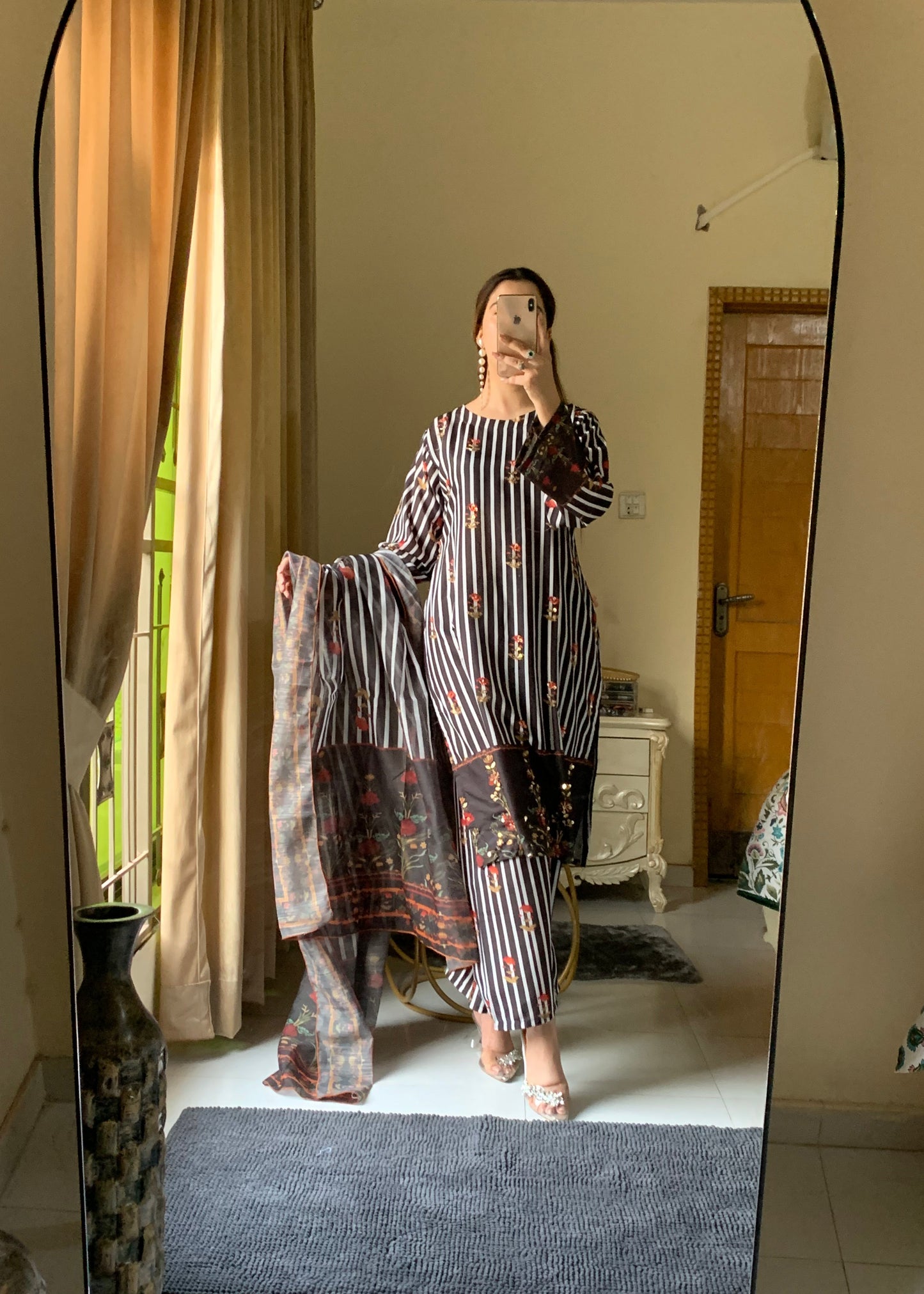 Samira Prestige Premium Long-Length Stitched 3-Piece Silky Lawn