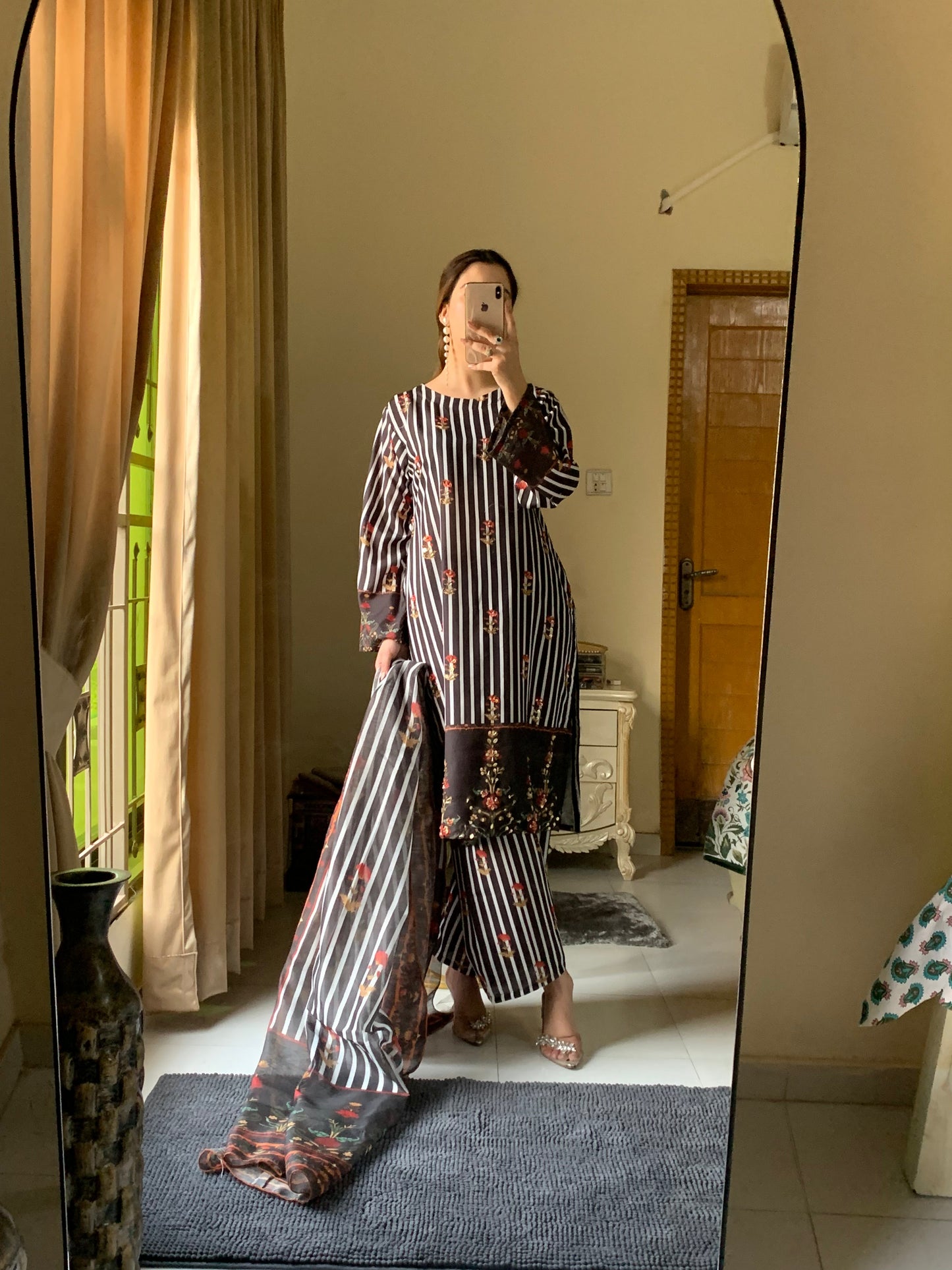 Samira Prestige Premium Long-Length Stitched 3-Piece Silky Lawn