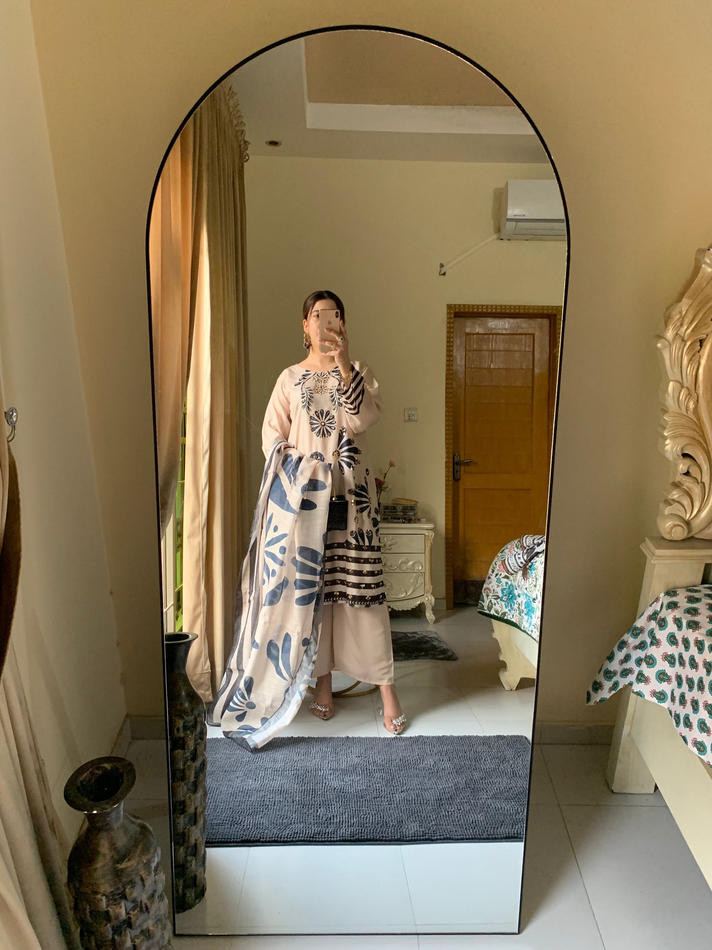 Huria Opulence Longline Stitched Silken Lawn 3-Piece Collection