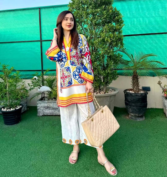 Elegant Women's Luxury Velvet 2-Piece Co-Ord Set | Premium Chic Outfit 09