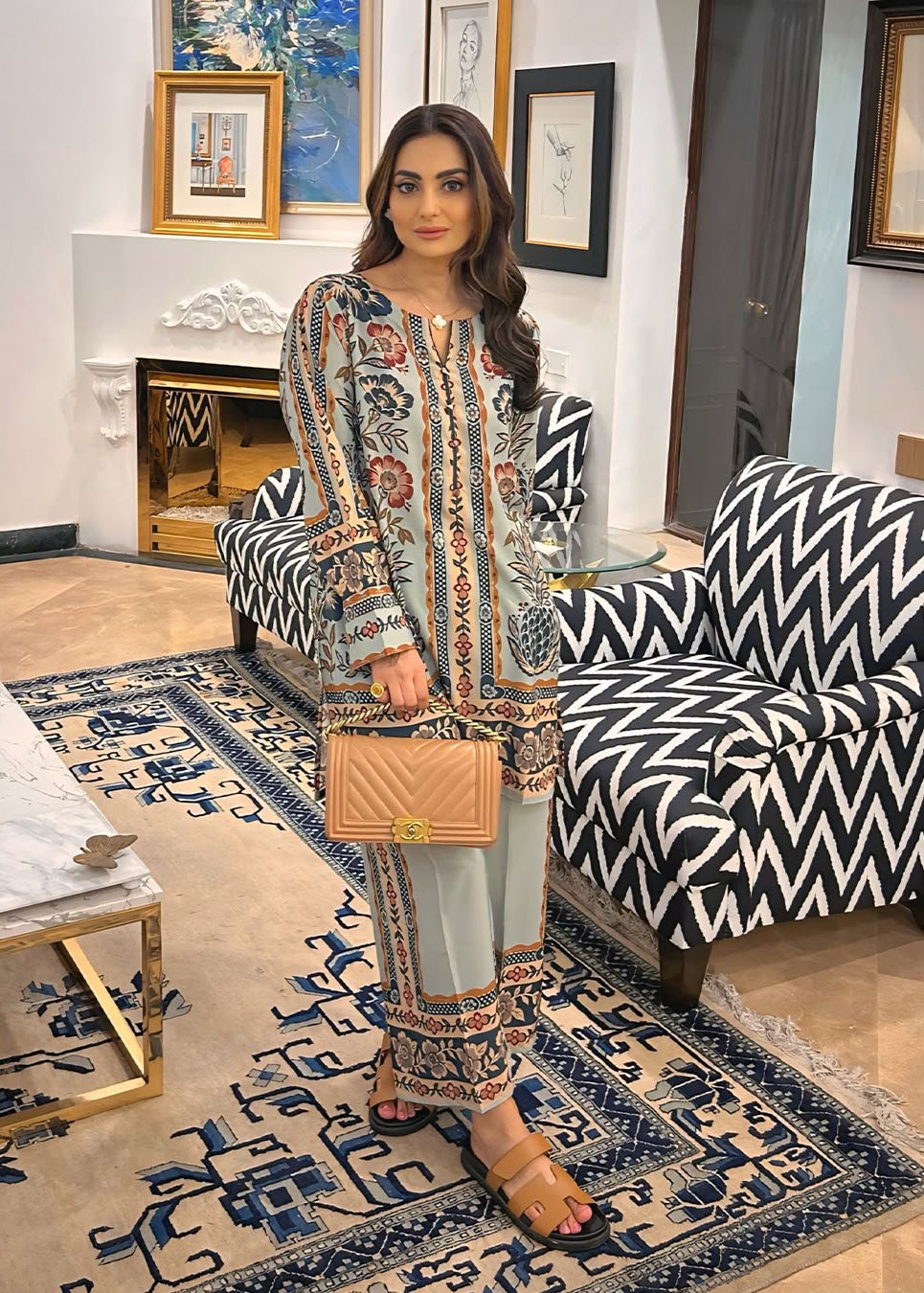 Elegant Women's Luxury Velvet 2-Piece Co-Ord Set | Premium Chic Outfit 04