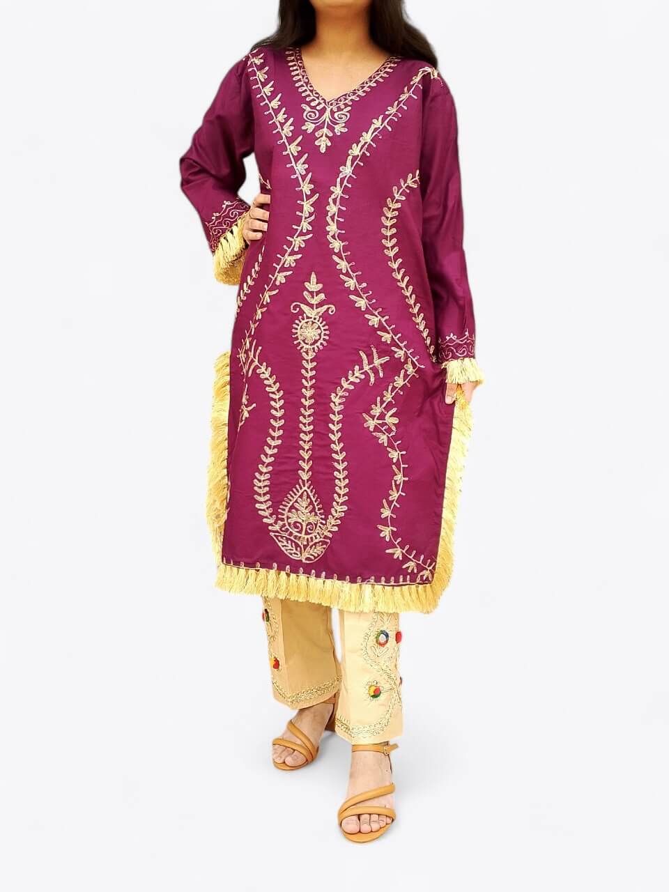Classic Handmade Embroidered Shirt & Trouser Set