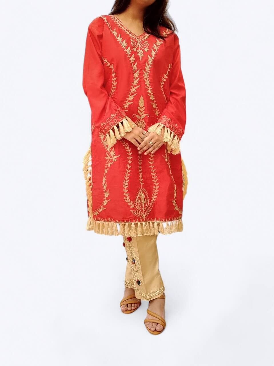 Classic Handmade Embroidered Shirt & Trouser Set