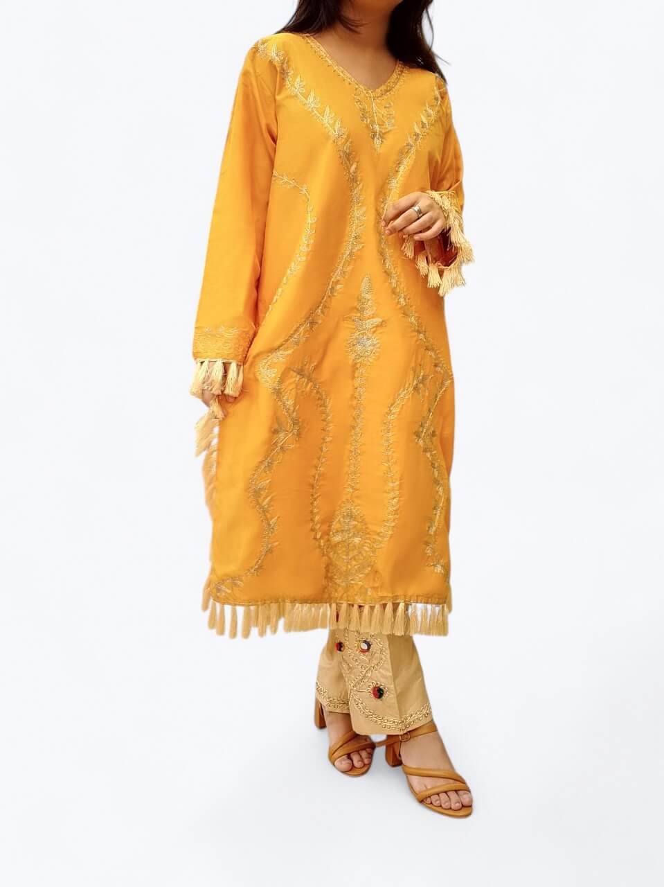 Classic Handmade Embroidered Shirt & Trouser Set