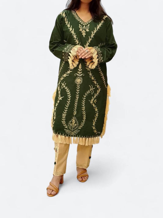 Classic Handmade Embroidered Shirt & Trouser Set