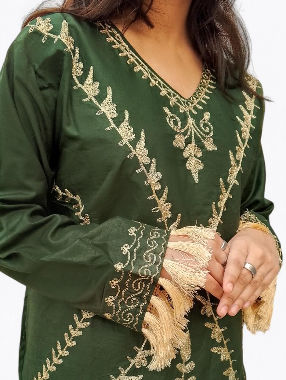 Classic Handmade Embroidered Shirt & Trouser Set