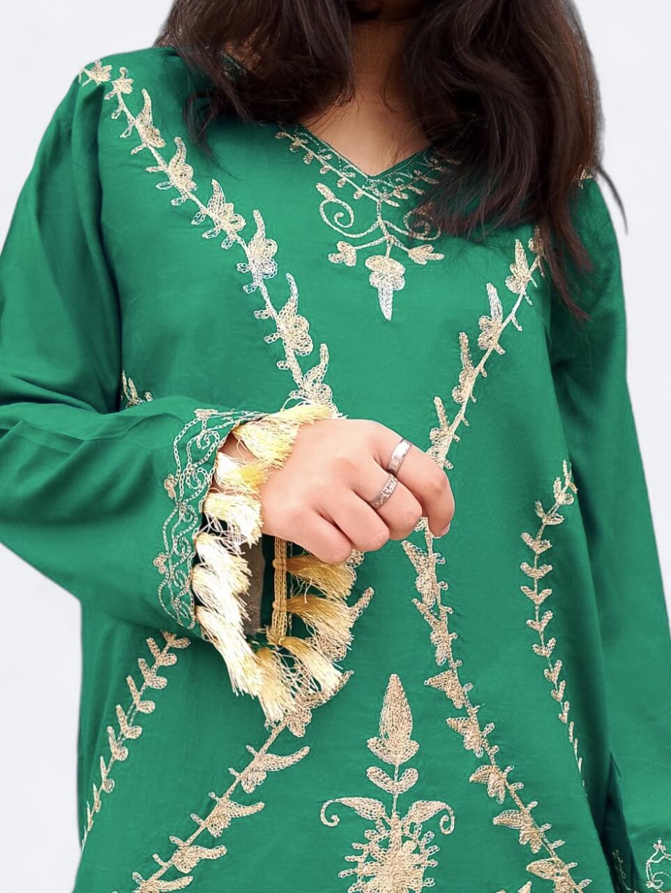 Classic Handmade Embroidered Shirt & Trouser Set