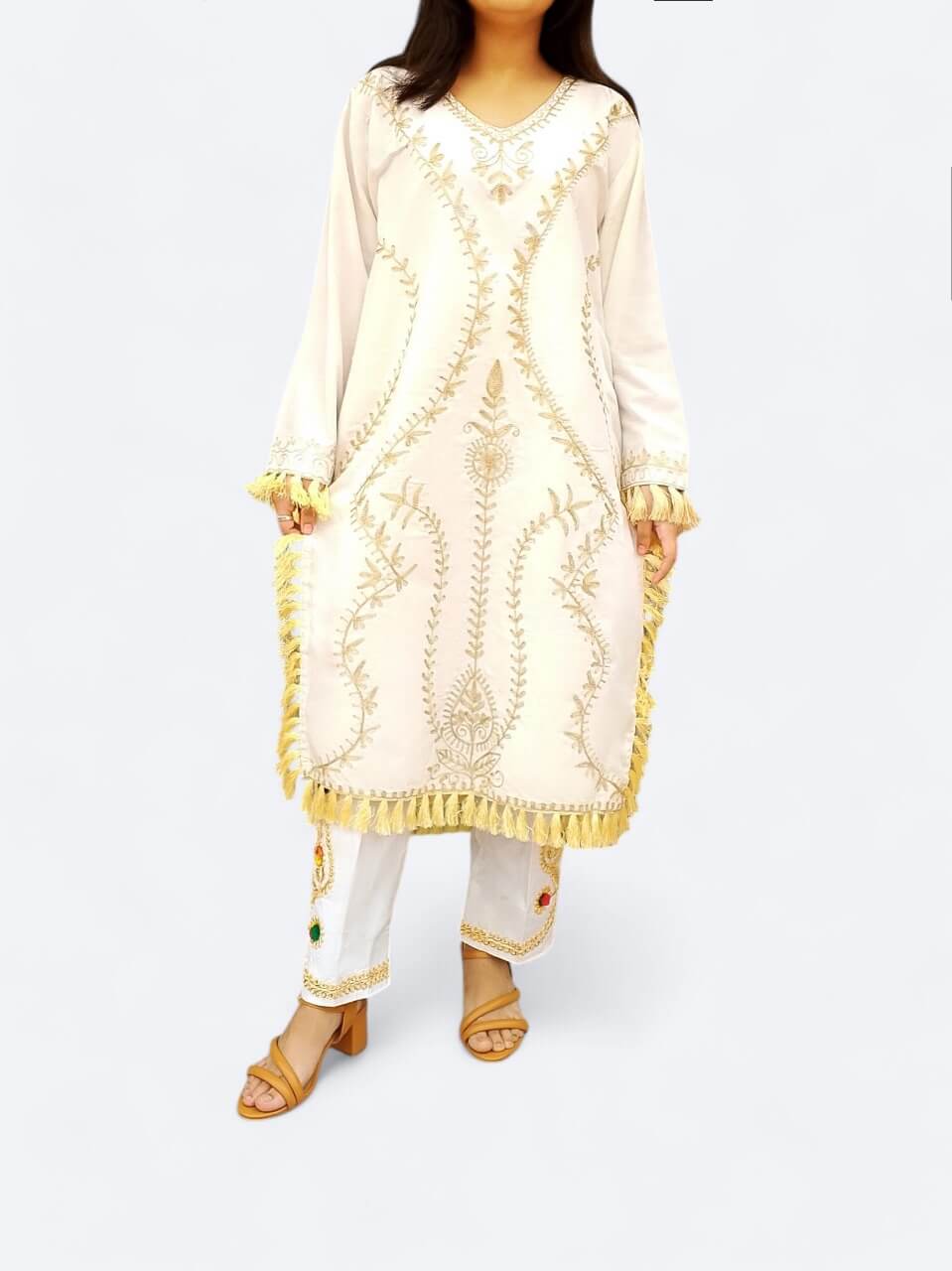 Classic Handmade Embroidered Shirt & Trouser Set