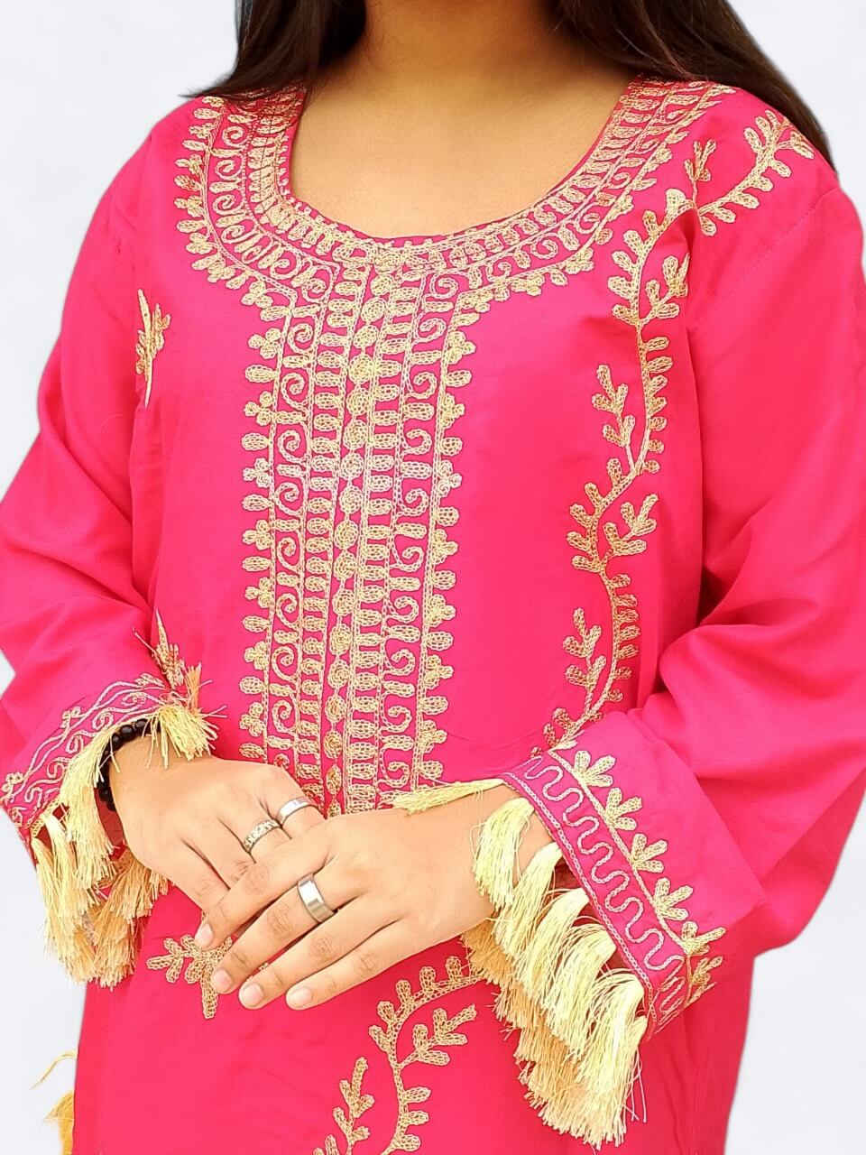 Premium Black Embroidered Shirt & Trouser Set for Women