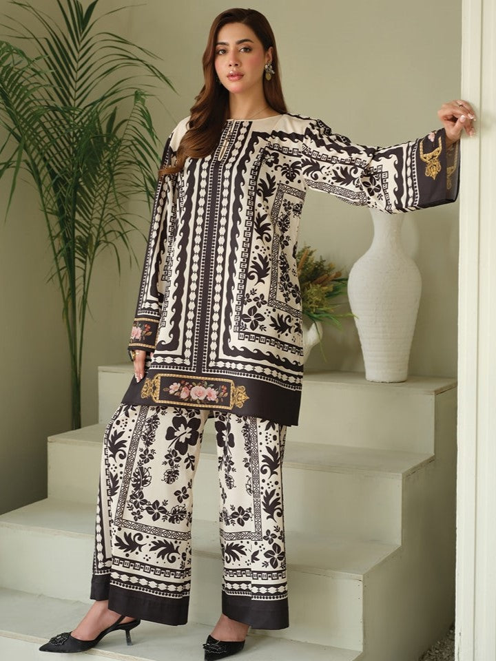 Elegant Luxury Silk 2-Piece Dress Set for Women