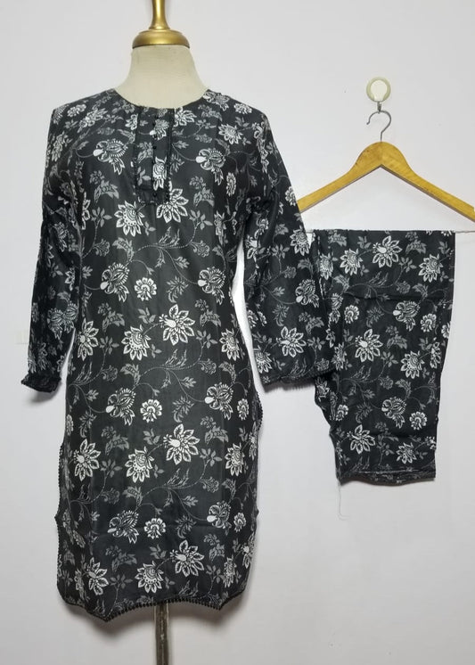 Vibrant Digital Lawn 2-Piece Suit for Women